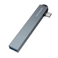 Borofone Adapter HUB FH1A 4 in 1 - Type C to 3xUSB 2.0 + USB 3.0 - grey