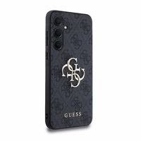 Guess 4G Big Metal Logo dėklas telefonui Samsung Galaxy A35 - juodas