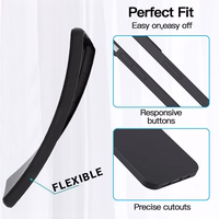 Galinio dangtelio dėklas MATINIS HONOR MAGIC7 PRO juodas