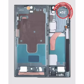 Vidurinis rėmelis Samsung S908 S22 Ultra (žalia)