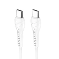 Kabelis USB C į USB C Hoco PD 60W 1 m X37 baltas