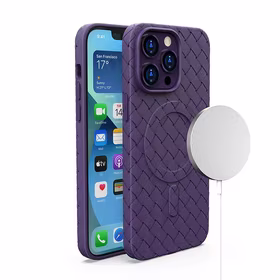 Magnetinis pintas dėklas iPhone 15 Pro Max - violetinis