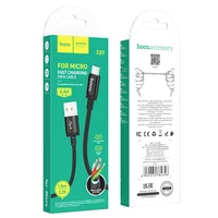 Kabelis USB A į Micro USB Hoco 2,4A 1 m X89 juodas
