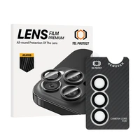 Grūdintas stiklas Tel Protect 3D objektyvo Aramid serija kamerai Samsung Galaxy S25 Plus (3 objektyvai)