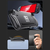 Supcase Crystal dėklas Nintendo Switch 2 - skaidriai juodas