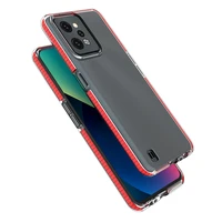 Spring Case Realme C31 silikoninis dėklas su rėmeliu šviesiai rožinis