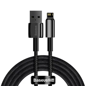 Baseus kabelis Tungsten USB - Lightning 2,0m 2,4A juodas