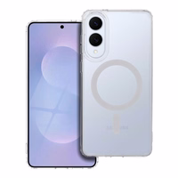 FROST MAG COVER dėklas telefonui, suderinamas su MagSafe, skirtas SAMSUNG S25 Edge, matinės skaidrios spalvos