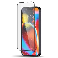 Spigen Glass FC grūdintas stiklas iPhone 13 / 13 Pro / 14 / 16e - juodas