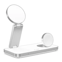 Tech-Protect QI15W-A47 MagSafe 3in1 indukcinis įkroviklis + USB-C kabelis - baltas