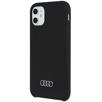 Audi Silikono dėklas telefonui iPhone 12 / 12 Pro 6.1 – juodas
