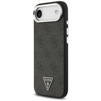 GUESS dėklas telefonui (m) IPHONE 17 Air suderinamas su MagSafe PU 4G W/Triangle Logo SL - juodas