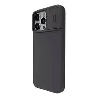 Dėklas Nillkin CamShield Silky Silicone Apple iPhone 15 Pro juodas
