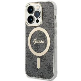 Guess 4G MagSafe dėklas telefonui iPhone 14 Pro - juodas