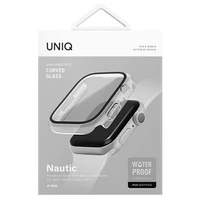 Uniq dėklas Nautic Apple Watch Series 7/8/9 45mm skaidrus/balandžio skaidrus