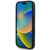 DKNY putuotas Stack logotipas dėklas telefonui iPhone 16 - juodas