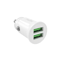 Puro Pro Lite automobilinis įkroviklis 2x USB-A 10W - baltas
