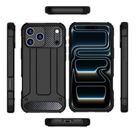 Šarvuotas anglies dėklas telefonui Iphone 17 Pro juodas