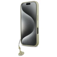 Guess 4G Charms Kolekcijos dėklas iPhone 16 Pro - juodas