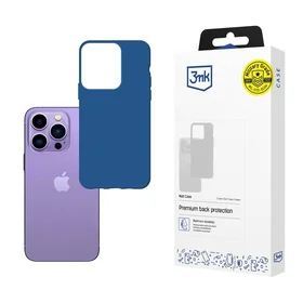 Dėklas telefonui iPhone 14 Pro Max iš 3mk Matt Case serijos - mėlynas