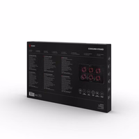 Nešiojamojo kompiuterio aušinimo padėklas, 6 ventiliatoriai su apšvietimu, 2000 RPM., SAVIO COS-01