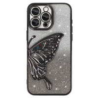 Tel Protect Butterfly Water dėklas telefonui Iphone 17 Pro Max juodas