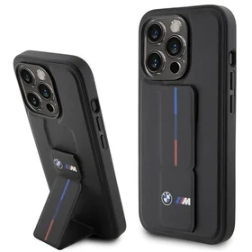 BMW Grip Hot Stamp dėklas telefonui iPhone 15 Pro - juodas