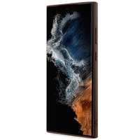 Guess 4G Didelis metalinis logotipas dėklas Samsung Galaxy S24 Ultra - rudas
