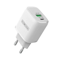 Dux Ducis Duzzona sieninis įkroviklis T2 - USB + Type C - PD 30W baltas