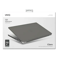 Uniq Claro dėklas MacBook Pro 14'' (2021) - skaidrus-pilkas