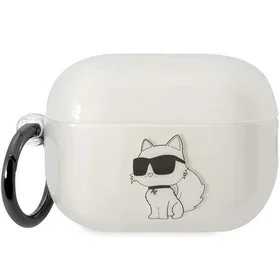 Karl Lagerfeld KLAP2HNCHTCT AirPods Pro 2 dėklas permatomas Ikonik Choupette