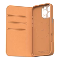 Moshi Overture MagSafe - 3-in-1 Leather Flip dėklas iPhone 16 Pro (Caramel rudas)