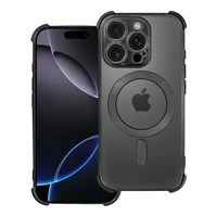 Dėklas telefonui ANTISHOCK ELECTRO skirtas IPHONE 16 Pro, suderinamas su MagSafe, juodas