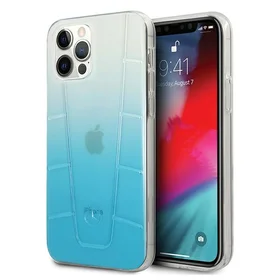 Mercedes Transparent Line dėklas telefonui iPhone 12 Pro Max - mėlynas