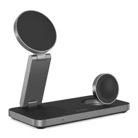 Tech-Protect QI15W-A47 MagSafe 3in1 indukcinis įkroviklis + USB-C kabelis - juodas