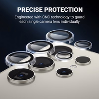 Crong Lens Ring - Tempered Glass Samsung Galaxy S24 Ultra Camera Lens (skaidrus)