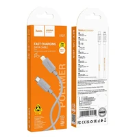 Kabelis USB-C į Lightning Hoco PD 27W 1 m X107 pilkas