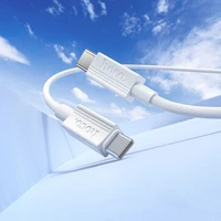 Kabelis USB-C į USB-C Hoco 3A 60W 1 m X107 baltas