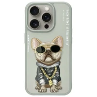 Nimmy Glasses Cool Dog iPhone 15 Pro dėklas - pilkas