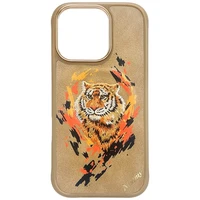 Nimmy Tiger magnetinis dėklas telefonui iPhone 16 Pro - rudas