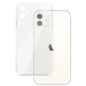 Galinis dėklas 2 mm iPhone 12 skaidrus