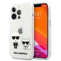 Karl Lagerfeld Karl & Choupette dėklas telefonui iPhone 13 Pro Max 6.7" - permatomas