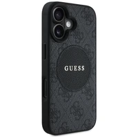 Guess 4G Circle Classic Logo Magnetinis dėklas telefonui iPhone 16 - juodas