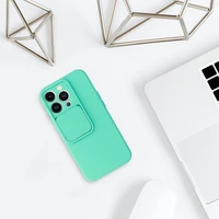 Dėklas telefonui Camshield Soft Iphone 13 Pro mėtinai žalias