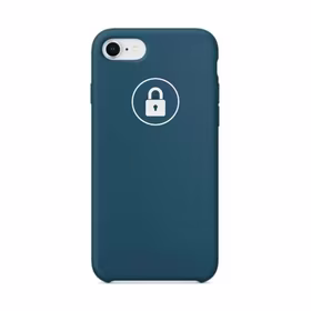 Dėklas "Silicone Case" skirtas iPhone 7 Plus (8 Plus) / Cosmos Blue / su įpakavimu