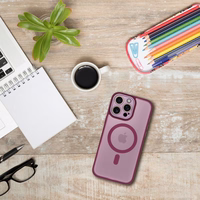 VARIETE MAG DĖKLAS Dėklas suderinamas su MagSafe for XIAOMI Redmi Note 15 Pro 4G violetinis