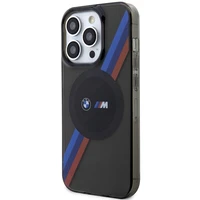Dėklas BMW BMHMP14XHDTK iPhone 14 Pro Max 6.7" pilka/pilka kietas dėklas Trispalvės Juostos MagSafe