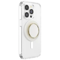 Popsockets Round Luxe Coconut Creme emalinis MagSafe laikiklis ir telefono stovas