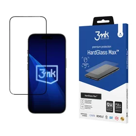 Sustiprintas grūdintas stiklas 3mk HardGlass Max juodas iPhone 17 Air