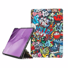 Dėklas Reach Smart Leather Samsung X200/X205 Tab A8 10.5 2021 graffiti